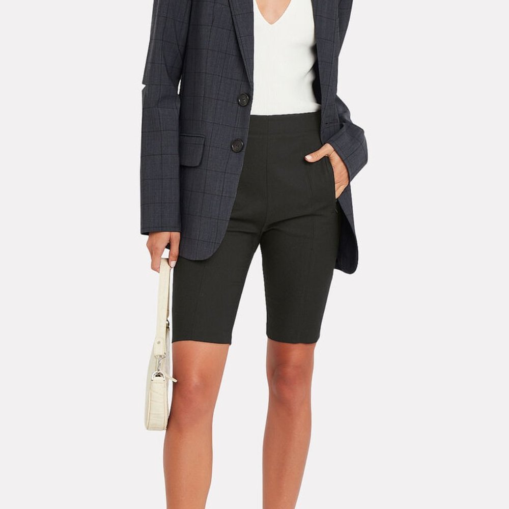 Tibi High Waisted Biker Short